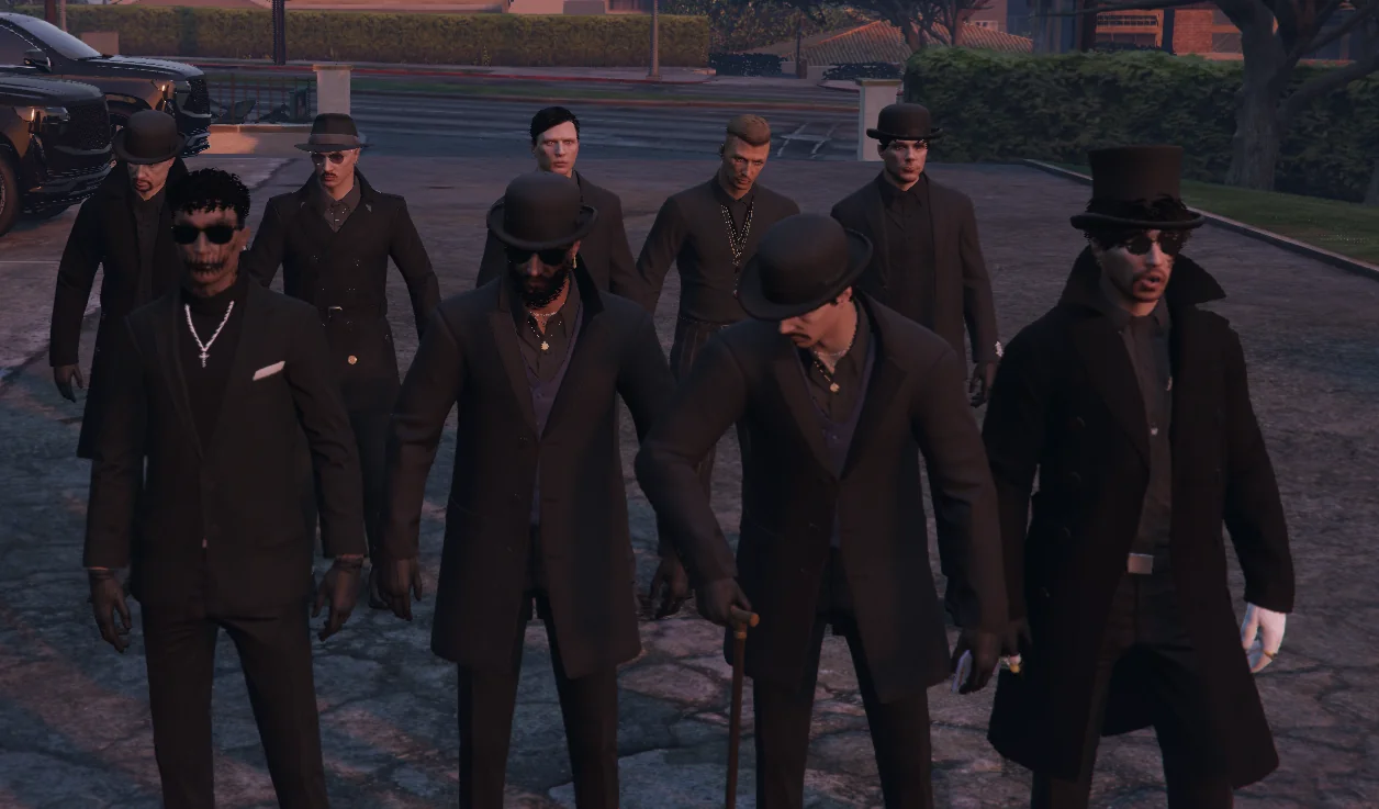 A La Famiglia tagjai Los Santos utcáján